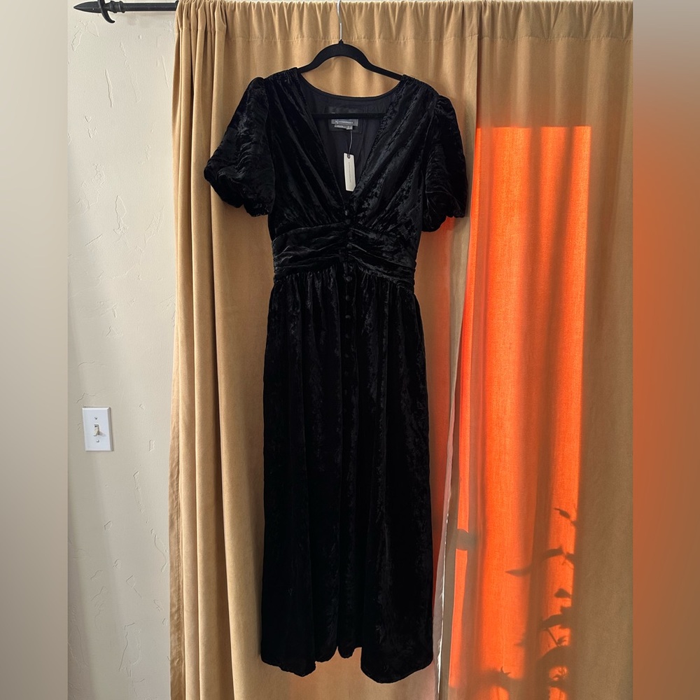 The Katerina Button-Front Dress: Velvet Edition - Anthropologie